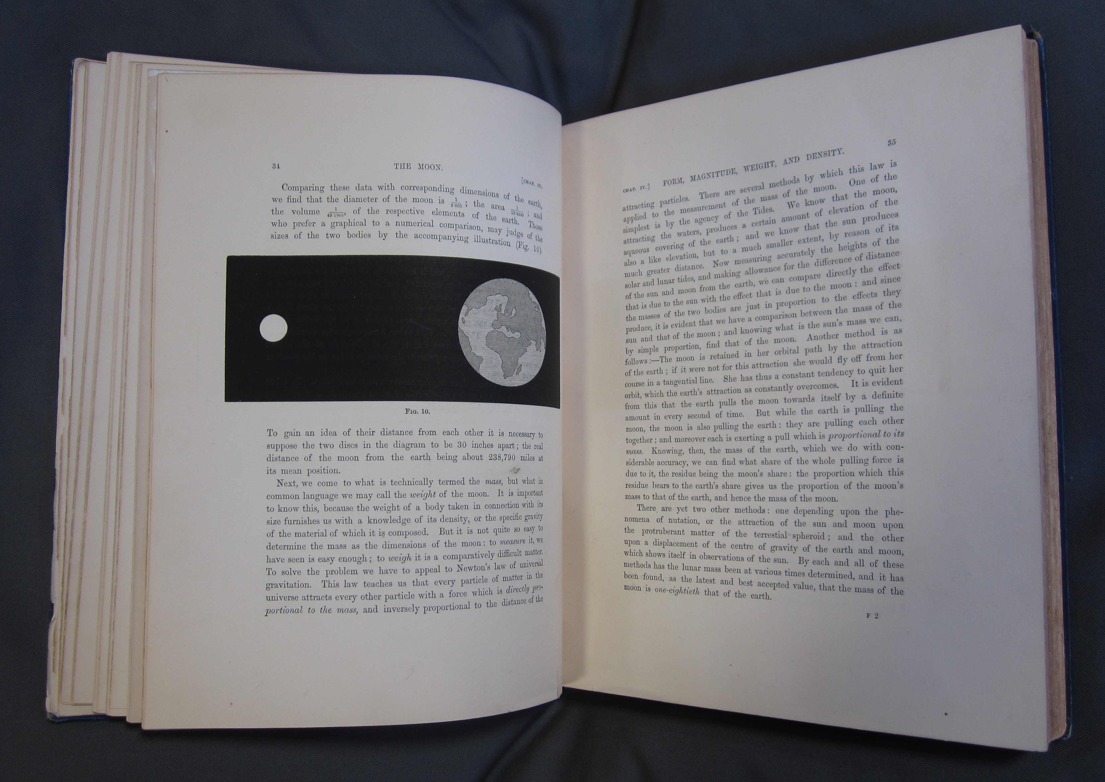 "James Nasmyth and James Carpenter, The Moon: Considered as a Planet, a World, and a Satellite (3rd edition, London: John Murray, Albemarle Street, 1885), pp. 34-35. University of St Andrews Library, Photo QB581.N2C2E85"